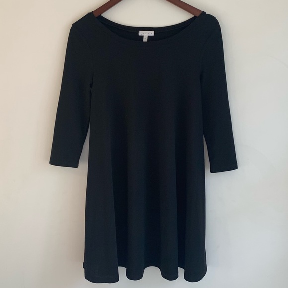 Leith | Crepe Black Trapeze Dress Size XS - Picture 3 of 8